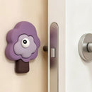 Forest Bumper Pad, Soft Rubber Door Handle Anti-Collision Sticker—Purple-1
