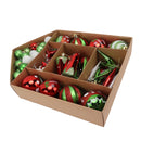 Christmas Tree Ornaments Assorted Set Lightweight Electroplated Christmas Tree Hanging Balls Pendants Set for Home Garden D-5