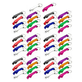 50pcs Keychain Bottle Opener Aluminum Alloy Mini Pocket Beer Beverage Opener Colorful Metal Bottle Opener