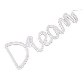 LED Neon Light Dream Battery USB Operated Neon Wall Light for Bedroom Living Room Bar Party Christmas Wedding - 0