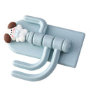 Self Adhesive Hanger Punch Free Rotating 3 Hooks Cute Animal Wall Door Holder for Keys Dog-4