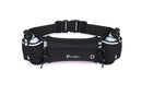 Hydration Running Belt with 2 Water Bottles and Phone Pouch for Marathon Hiking - Blue-4