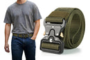Nylon Tactical Belt Quick-Release for Outdoor Work Daily - Black-9