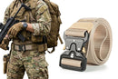 Nylon Tactical Belt Quick-Release for Outdoor Work Daily - Black-14