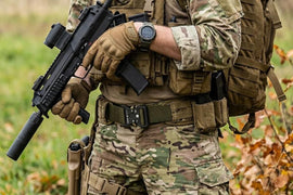 Nylon Tactical Belt Quick-Release for Outdoor Work Daily - Army Green - 0
