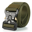 Nylon Tactical Belt Quick-Release for Outdoor Work Daily - Army Green-9