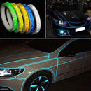 2 Pack Self-Adhesive Reflective Tape, 1cm x 8m Waterproof Safety Tape for Trailers-2