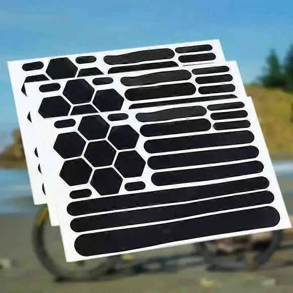 Reflective Stickers Tape for Bikes, Self-Adhesive Safety Decals for Helmets Motorcycles