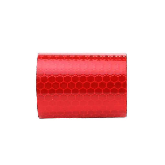 Car Reflective Warning Tape, Self-Adhesive Safety Sticker, 3m x 5cm - Red