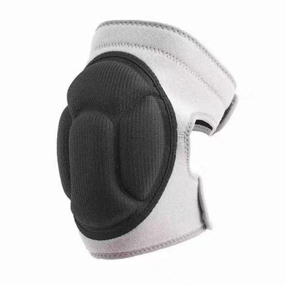 Pair of Knee Pads Anti-Slip Knee Protector Braces for Work Sports Grey - L
