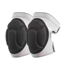 Pair of Knee Pads Anti-Slip Knee Protector Braces for Work Sports Grey - XL-3