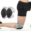 Pair of Knee Pads Anti-Slip Knee Protector Braces for Work Sports Grey - XL-7