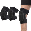 Pair of Knee Pads Anti-Slip Knee Protector Braces for Work Sports Grey - XL-8