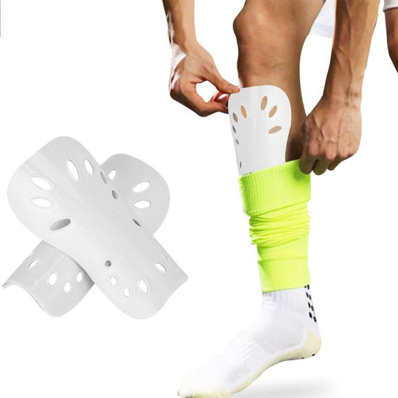 Pair of Soccer Shin Guards Breathable Calf Protective Gear for Adults Black
