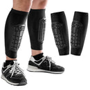 Pair of Soccer Shin Guards Breathable Calf Protective Gear for Adults Black-8