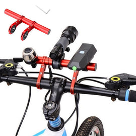 20cm Aluminum Alloy Bicycle Handlebar Extender Mount for Bike Accessories Red