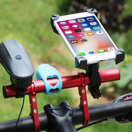 20cm Aluminum Alloy Bicycle Handlebar Extender Mount for Bike Accessories Red - 0