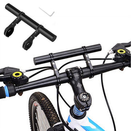 20cm Aluminum Alloy Bicycle Handlebar Extender Mount for Bike Accessories Black