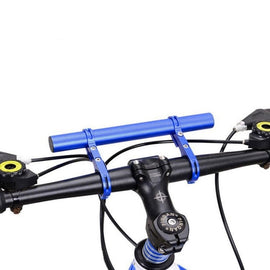 20cm Aluminum Alloy Bicycle Handlebar Extender Mount for Bike Accessories Blue - 0