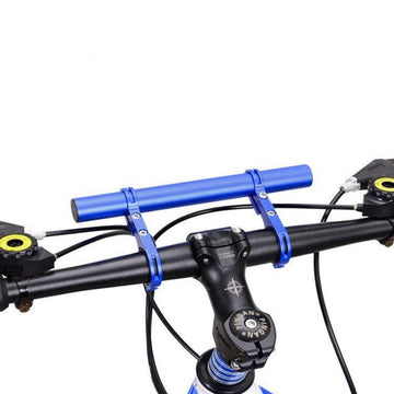 20cm Aluminum Alloy Bicycle Handlebar Extender Mount for Bike Accessories Blue - 0