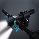 3-Head USB Rechargeable Headlight With Bracket for Night Cycling-5