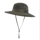 Anti UV Sport Bucket Hat, Foldable Wide Brim Summer Cap for Cycling Hiking - Army Green-1