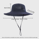 Foldable Anti-UV Bucket Sun Hat, Adjustable Wide Brim Summer Cycling Cap - Pink-5