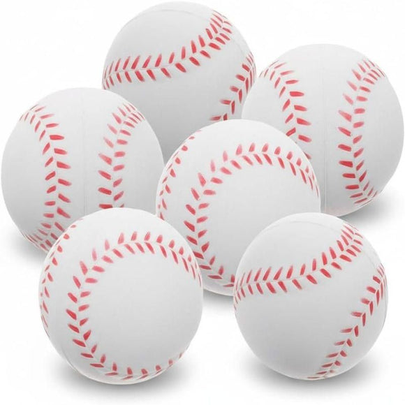 Soft PU Training Baseball 6Pcs Indoor Lightweight Pract Sports Ball Set