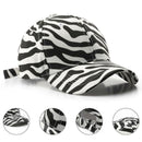 Zebra Print Baseball Cap, Adjustable Cotton Blend Sun Hat for Outdoor-4