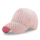 Oversize Mesh Trucker Cap, Big Brim Breathable Baseball Cap for Summer - Pink M-4