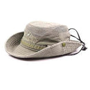 Foldable UV Protection Bucket Hat, Cotton Fishing Safari Hat with Chin Strap, Black-2