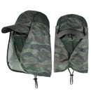 Hiking Hat with Neck and Face Flap, Breathable Baseball Sun Cap for Garden Fishing-1