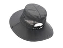 Wide Brim Bucket Hat, Breathable Hiking Fisherman Sun Hat, Grey-3