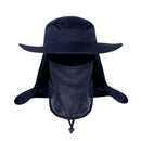 Foldable Nylon Fishing Hat with Mesh Vents, UV Protection Hiking Flap Cap-1