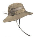 Wide Brim UV Protection Sun Hat, Breathable Mesh Fishing and Hiking Hat - Army Green-1