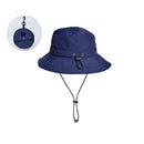 Waterproof Foldable Fisherman Hat, Nylon Fishing and Hiking Sun Hat, Navy Blue-1