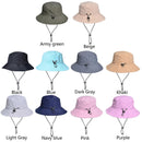 Waterproof Foldable Fisherman Hat, Nylon Fishing and Hiking Sun Hat, Navy Blue-5