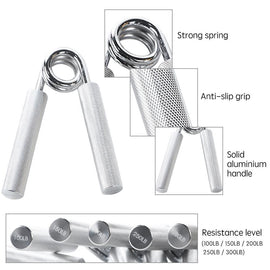 300LB Hand Grip No Slip Heavy-Duty Grip Strengthener Wrist & Forearm Hand Exerciser Developer Strengthener Home Gym Fitness - 0