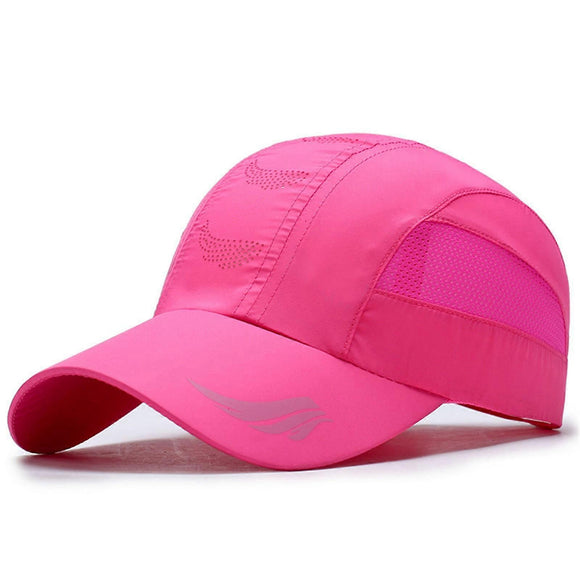 Quick Drying Breathable Baseball Cap, Adjustable Outdoor Sun Sports Hat, Black