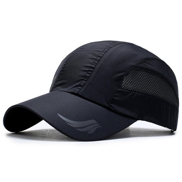 Quick Drying Breathable Baseball Cap, Adjustable Outdoor Sun Sports Hat, White