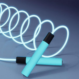 Glowing Skipping Rope Blue 2.8m Jump Rope 160g - 0