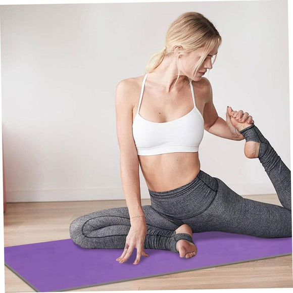 Non-slip High Temperature Yoga Towel Blue 183x63cm Microfiber 1pc