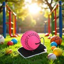 Rubber Wrist Elastic Ball Rope Swing Return Ball Exercise Reaction Rebound Ball Rose Red 1pc-5