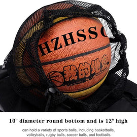 Basketball net bag, football bag, ball bag, drawstring net bag, special for training, can hold balls - 0