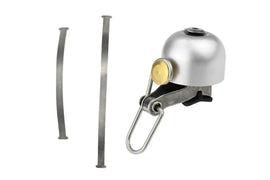 Bike Bell Classic Bicycle Bell Bike Ring Bell Loud Sound Bells for Road Mountain Bike Handlebars -Silver - 0