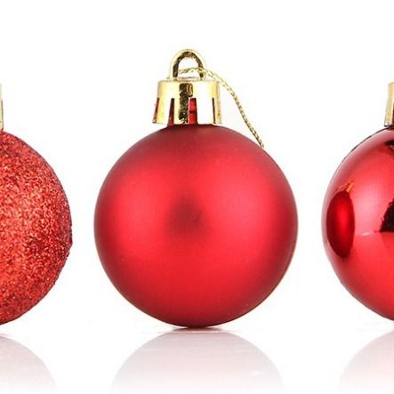 Christmas Plastic Ball 2CM Constant Romance 2cm ball wired cap head