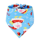 Dog Christmas Triangle Scarf Cotton Cartoon (Anhui hair) triangle scarf green black belt Small size (suitable for pets within 10 Jin)-6