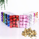 Plastic Christmas Decoration Balls 3cm 24 Pack Degree 3cm black 24 Pack-2