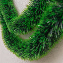 Tinsel Decoration Christmas New Year Dark Green Tops-dark green green edge-1