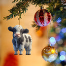O Acrylic Christmas Cow Car Hanging Ornament Cow pendant 1-3